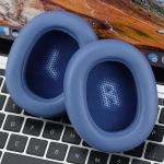 For Jbl Everest Elite 750NC Headphones Imitation Leather + Foam Soft Earphone Protective Cover Earmuffs One Pair Blue