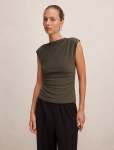 Logan Asym Shoulder Top - 18 Forest Night