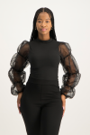 Emelia Organza Sleeve Detail Top - S