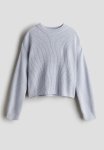 Rib-knit Jumper - Light Blue