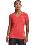 Women's Ua Tech Twist V-neck - Electric Tangerine XS