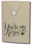 Heart Pendant & Chain - Card 242
