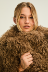 Vancouver Shaggy Jacket - Toffee