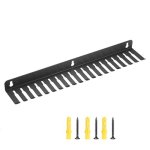 Sumnacon Wall Mountable Cable Hanger And Organizer Steel Cable Rack With 19 Cables Slots Width From 5-9MM Sturdy Cables Holder B
