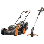 - Cordless Lawn Mower & Cordless Grass Trimmer Combo