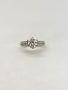 Yellow Gold Cubic Engagement Ring