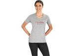 Ladies Michigan Melange V-neck T-Shirt - 4XL Grey
