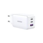 UGreen 3 Port Gan Pd Home Charger 65W - White