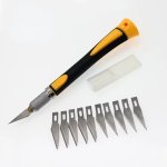 Wl – Deluxe Grip Blade Handle W 10PCS SK5 Blades
