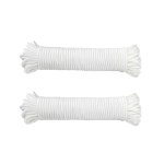 Omega. Omega - Washing Line 4MM X 30M Braided White - Pack Of 2