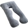 Greenleaf Full Body Pregnancy Pillow U Shape Grey