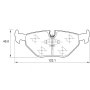 BMW Kbc Brake Pads Rear For E36 - Spares Direct