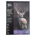 Black Paper Sketch Pad A4 25 Sheets