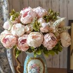 13PCS Peony Simulation Flowers