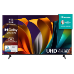 Hisense 43 Inch A6N Series Direct LED Uhd Vidaa Smart Tv - Resolution 3840 X 2160 Native Contrast Ratio 1200:1 8MS Response Time Built-in