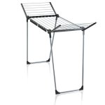 Pegasus 150 Solid Slim Clothes Airer Black