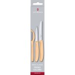 Swiss Victorinox Classic Paring Knife Set With Peeler 3 Piece Orange