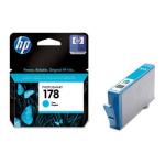 Original HP 178 CB318HE Cyan Ink Cartridge