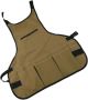 Gardening Apron Large Capacity Polyester Apron Pockets For Tools Neck Back