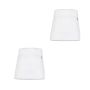 2 Pack White Waiter Short Waist Aprons With Pocket