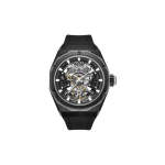 Dayton Men's Automatic Skeleton Dial Stainless Steel Watch