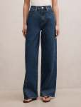 Kate Twisted Seam Wide Leg Jeans - 16 Mid Wash