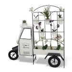Vintage Metal Truck Planter White HX7694
