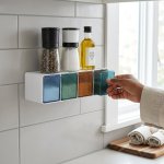 4 Slot Kitchen Wall Spice Organizer
