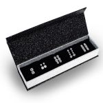 DESTINY 925 Sterling Silver Royalty Earrings Set With Swarovski Crystals