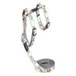 Rogz Glowcat H-harness And Lead Combination - Gold Fish Design