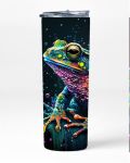 Neon Frog 20OZ Insulated Skinny Tumbler Sublimated With Straw 005