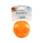 Vetchem Dog Treat Chewing Ball Rubber Orange 8.1X7.7CM