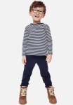 Relaxed Tapered Fit Trousers - Dark Blue