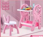 Zs - Toddler Activity Desk With Chair & Blocks 3 In 1 - Blue