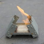 Ultra-compact Folding Pocket Stove - Lightweight Durable Iron Wood Burner For Camping & Survival Space-saving Design