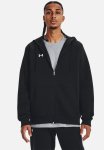 Under Armour Ua Rival Fleece Full Zip Hoodie - Black white