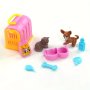 9PCS MINI Doll Accessories Pet Dog House Cattery Play House Toy Doll House Accessories Educational Toys