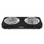 Sunbeam Double Spiral Hot Plate Black SDS-200BD