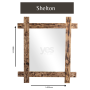 X Large Mirror Shelton