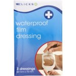 Clicks Waterproof Film Dressing 60MM X 70MM 3 Pack