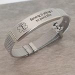 Zanna Medi Personalized Stainless Steel Bracelet Adjustable Strap Ready In 3 Days