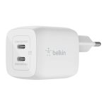 Belkin 45W Usb-c Dual Port Ac Charger Power 3.0 Fast Charger With Gan Technology For Iphone 16 Iphone 15 14 Plus Pro Pro Max