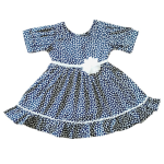 Navy White Baby Dress