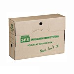 Sfs Foolscap Archive Box Kraft 255MM