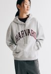 Motif-detail Hoodie - Grey