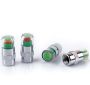 4 Piece 2.4 Bar Tyre Pressure Detection Valve Cap