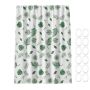 180CM Green Leaf Premium Shower Curtain With Hooks