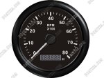 Kus Tachometer Gauge 8000RPM - Black