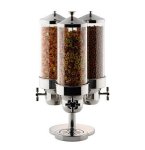 Cereal Dispenser Triple S steel - Polycarbonate Cylinder 265MM X 265MM X 595MM 11LT - CDT0011