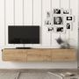 Homemark Armoire Damla Floating Tv Stand Walnut